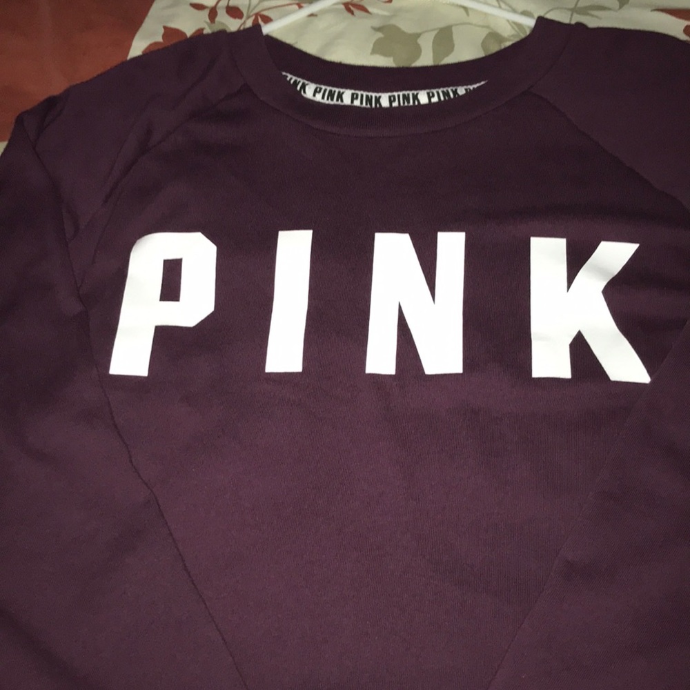 pink crop top